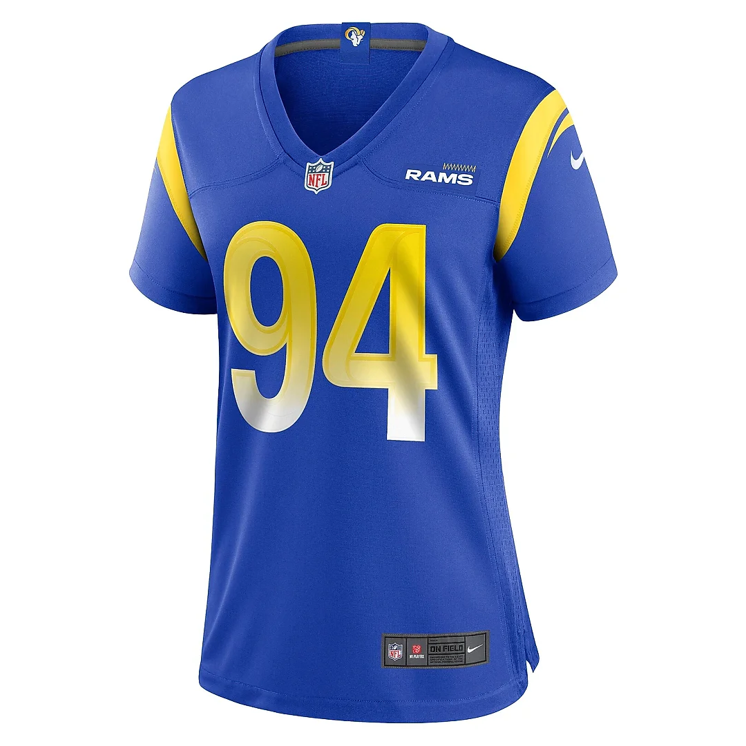 Zennovawear Women's Los Angeles Rams Desjuan Johnson Royal Home Game Jersey