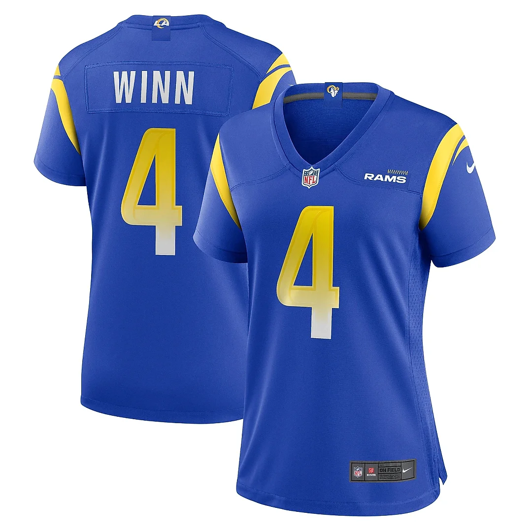 Zennovawear Women's Los Angeles Rams Dresser Winn Royal Team Game Jersey