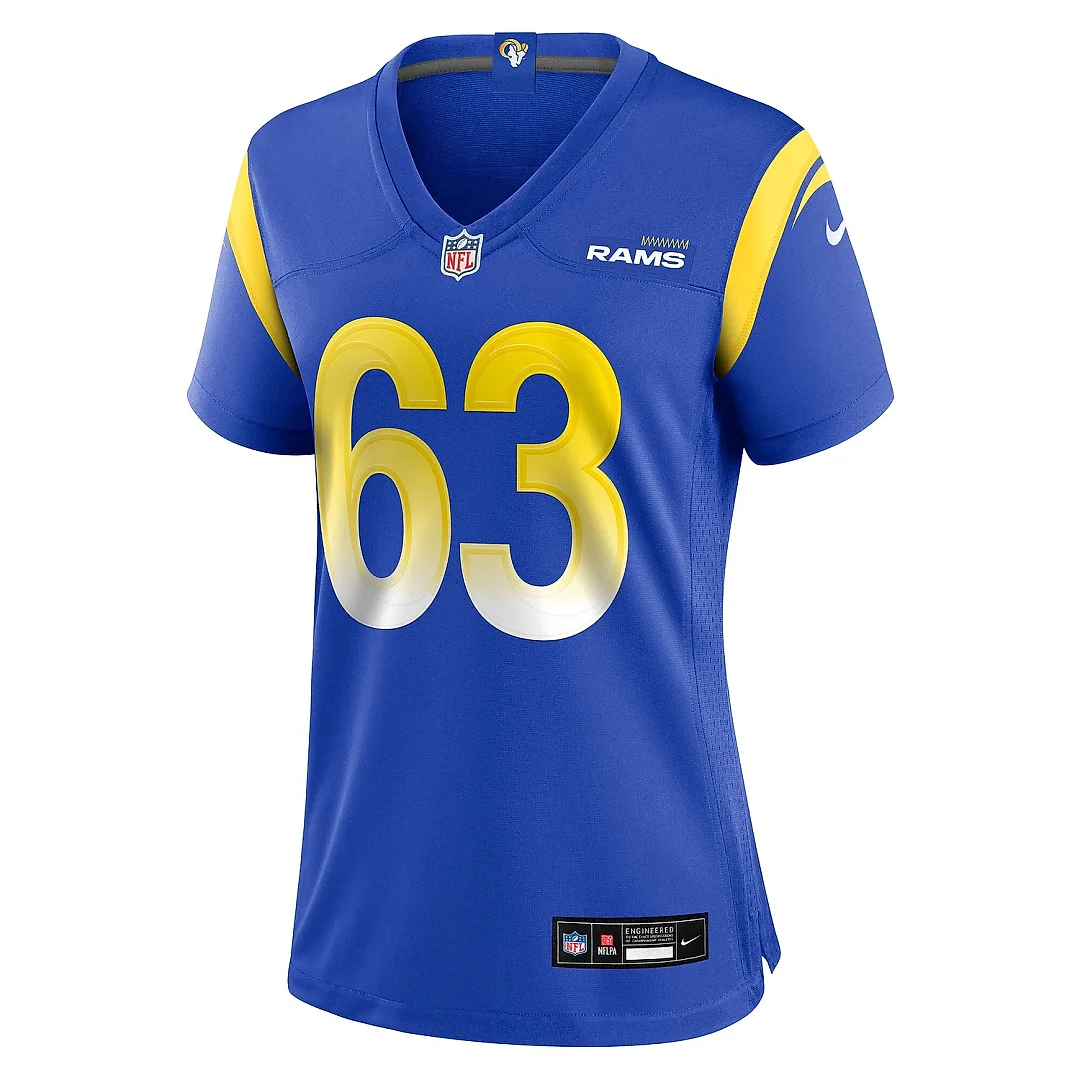 Zennovawear Women's Los Angeles Rams Dylan McMahon Royal Team Game Jersey