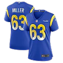 Zennovawear Women's Los Angeles Rams Grant Miller Royal Game Jersey