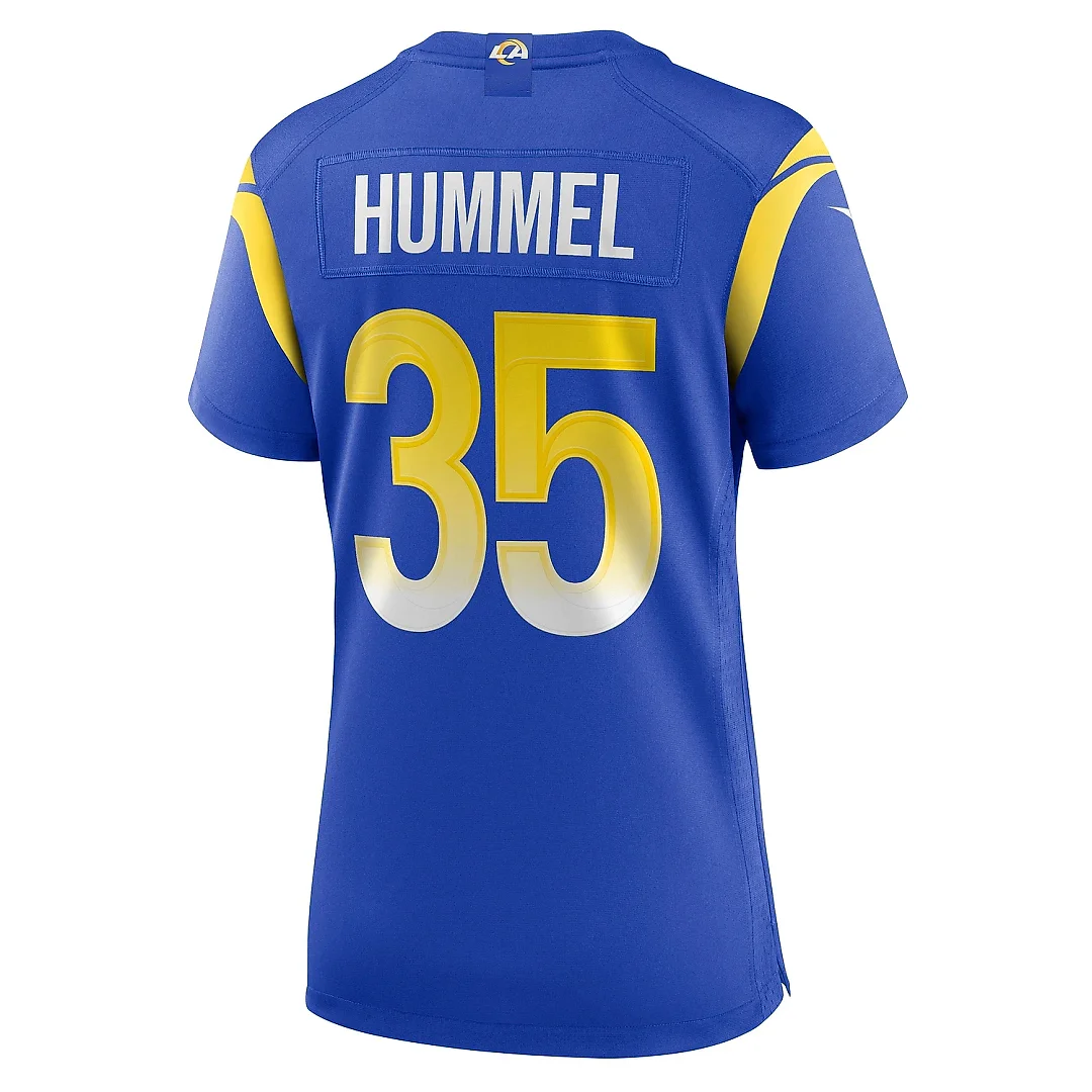 Zennovawear Women's Los Angeles Rams Jake Hummel Royal Game Player Jersey