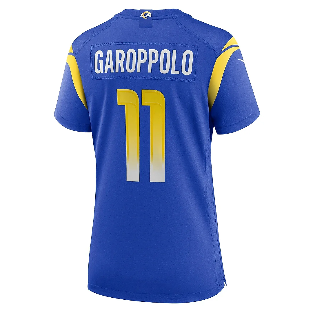 Zennovawear Women's Los Angeles Rams Jimmy Garoppolo Royal Team Game Jersey