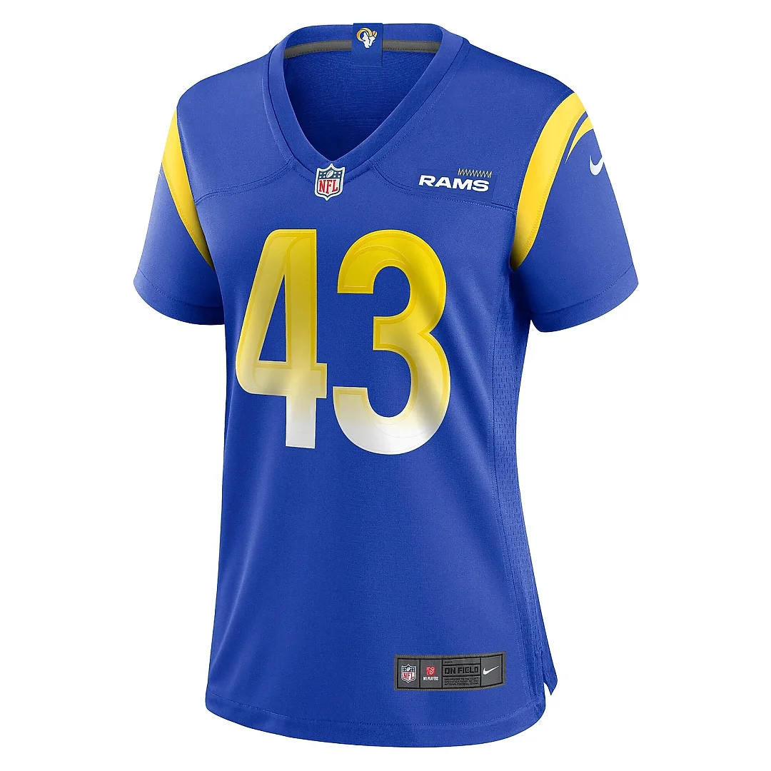 Zennovawear Women's Los Angeles Rams Joshua Karty Royal Game Jersey