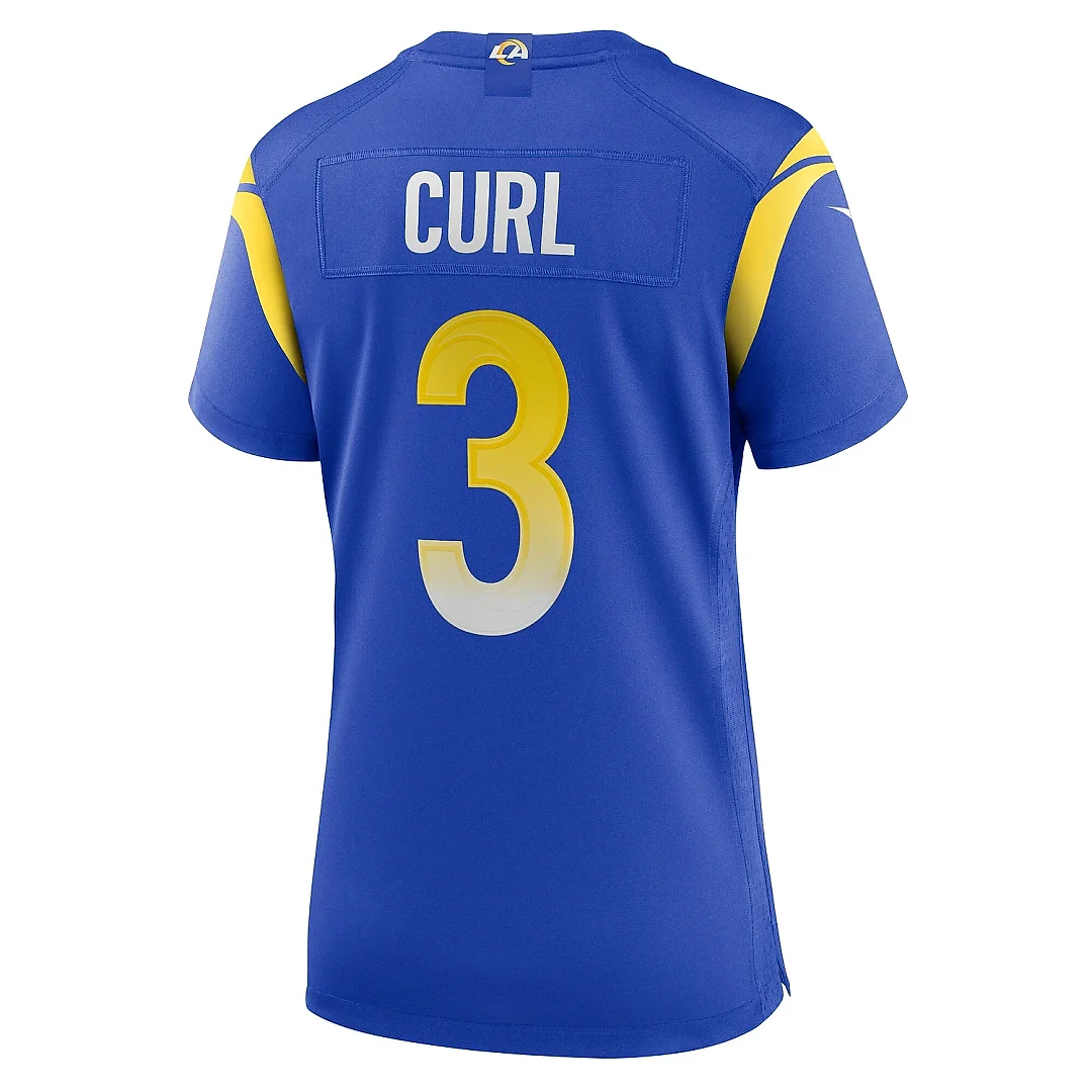 Zennovawear Women's Los Angeles Rams Kamren Curl Royal Team Game Jersey