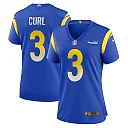 Zennovawear Women's Los Angeles Rams Kamren Curl Royal Team Game Jersey