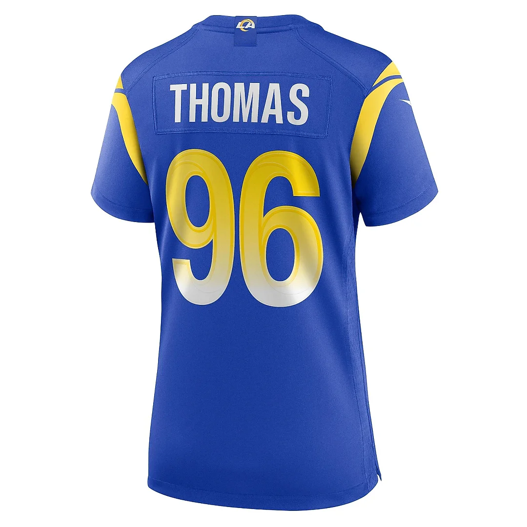 Zennovawear Women's Los Angeles Rams Keir Thomas Royal Game Player Jersey