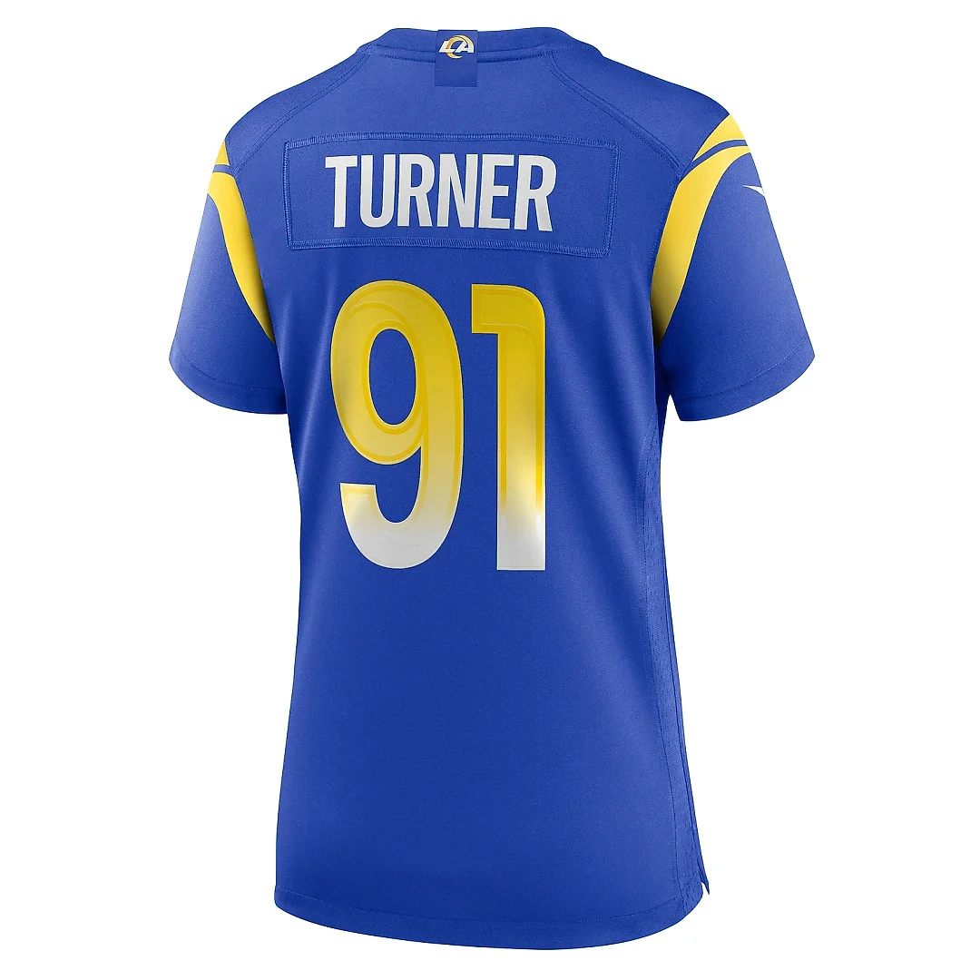 Zennovawear Women's Los Angeles Rams Kobie Turner Royal Home Game Jersey