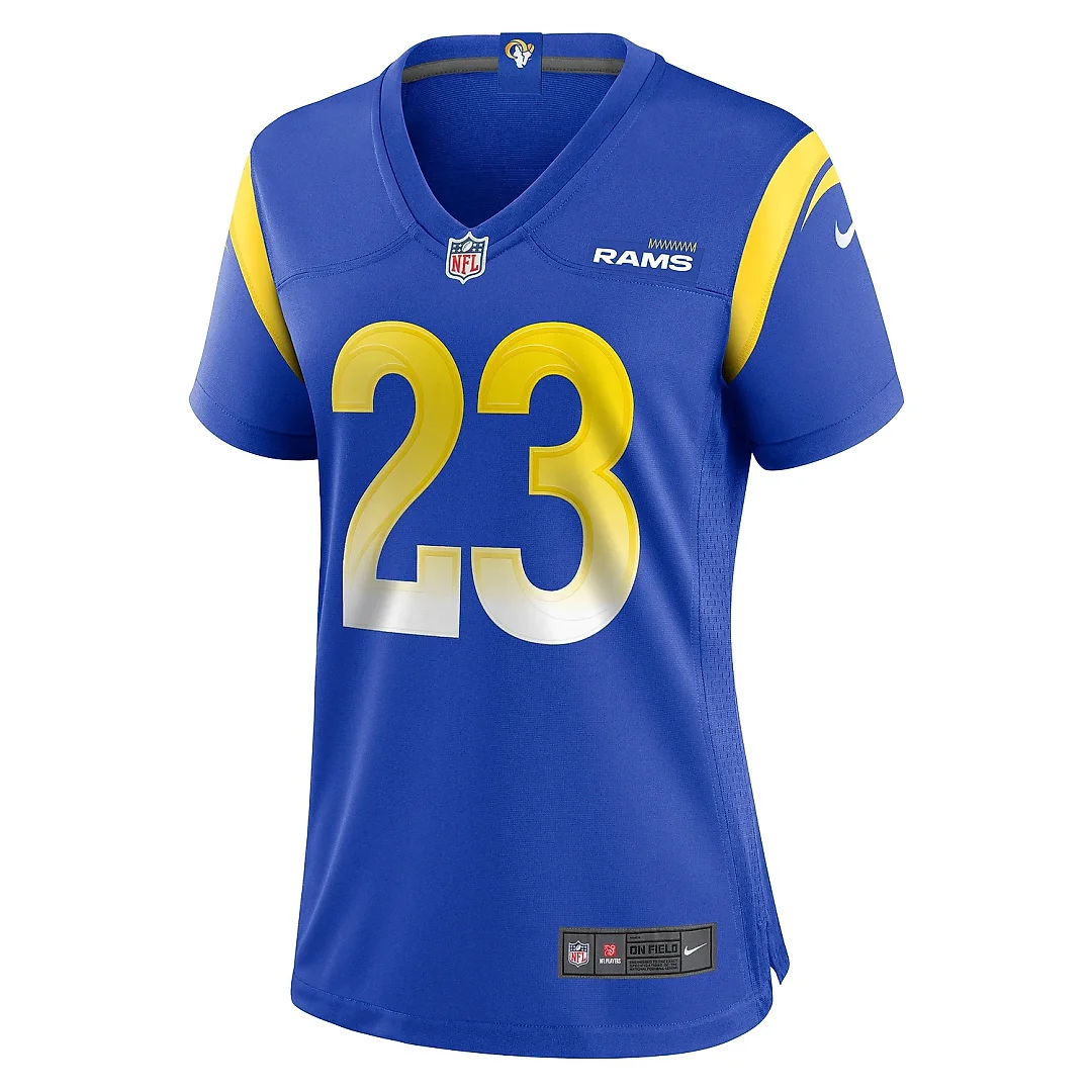 Zennovawear Women's Los Angeles Rams Kyren Williams Royal Game Player Jersey