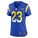 Zennovawear Women's Los Angeles Rams Kyren Williams Royal Game Player Jersey