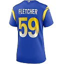 Zennovawear Women's Los Angeles Rams London Fletcher Royal Game Retired Player Jersey