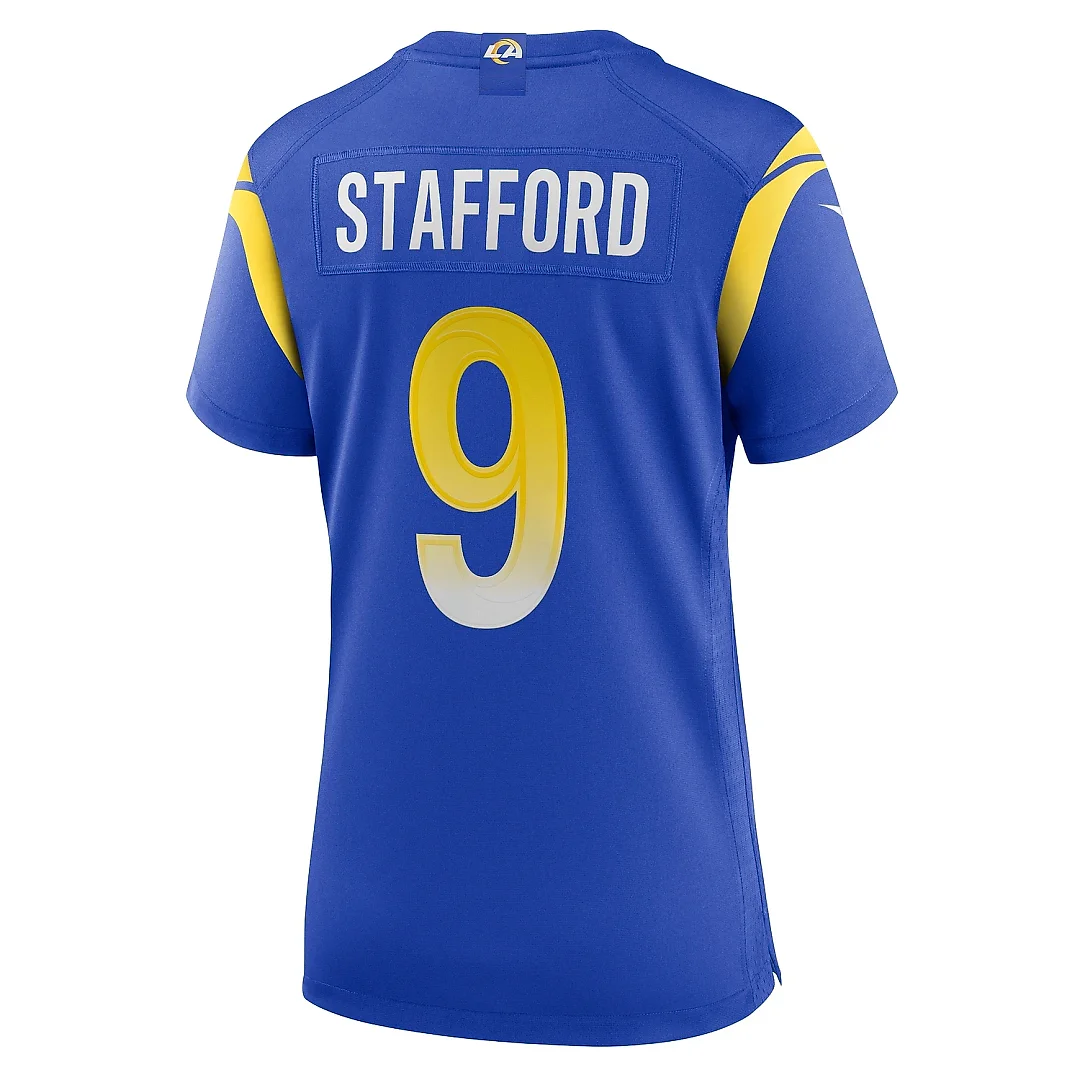 Zennovawear Women's Los Angeles Rams Matthew Stafford Royal Player Jersey