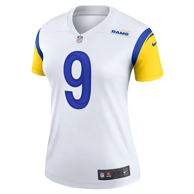 Zennovawear Women's Los Angeles Rams Matthew Stafford White Alternate Legend Player Performance Top
