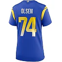 Zennovawear Women's Los Angeles Rams Merlin Olsen Royal Game Retired Player Jersey