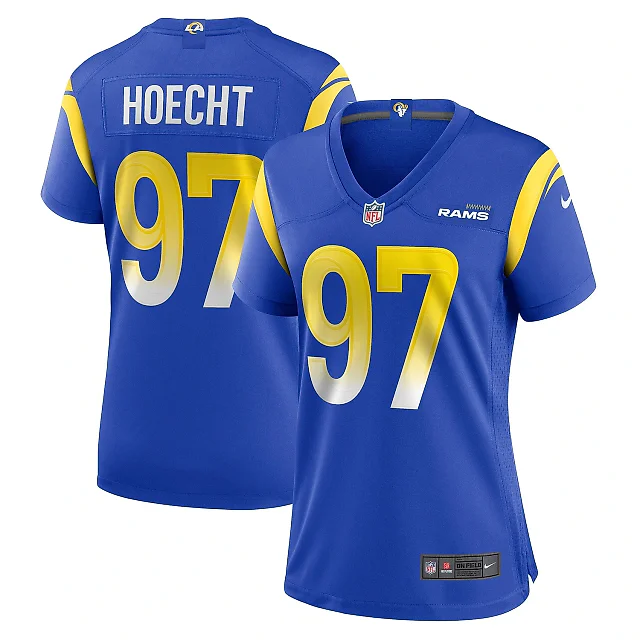 Zennovawear Women's Los Angeles Rams Michael Hoecht Royal Game Player Jersey
