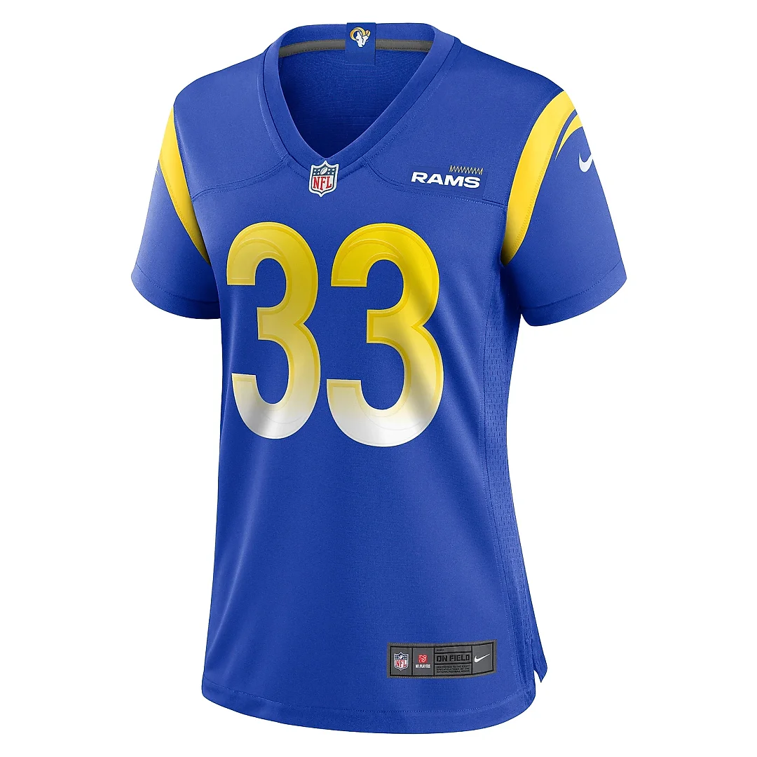 Zennovawear Women's Los Angeles Rams Myles Gaskin Royal Game Jersey