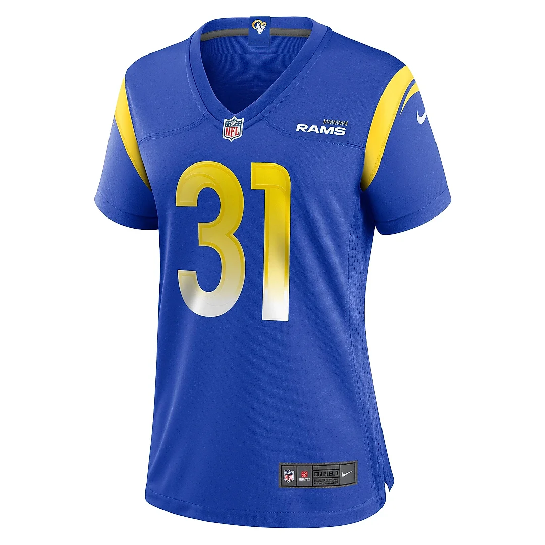 Zennovawear Women's Los Angeles Rams Nick Hampton Royal Home Game Jersey