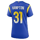 Zennovawear Women's Los Angeles Rams Nick Hampton Royal Home Game Jersey