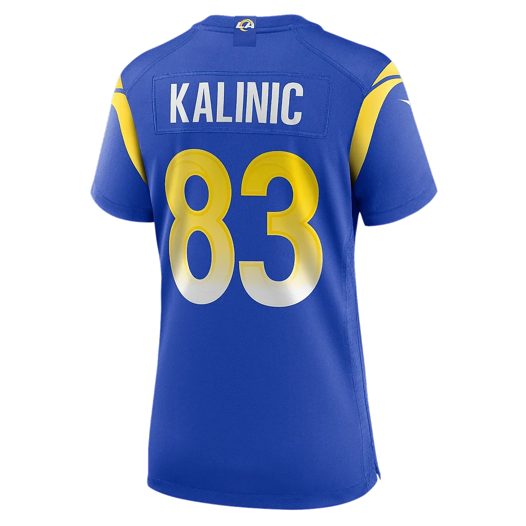 Zennovawear Women's Los Angeles Rams Nikola Kalinic Royal Game Jersey