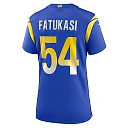 Zennovawear Women's Los Angeles Rams Olakunle Fatukasi Royal Game Jersey
