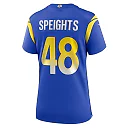 Zennovawear Women's Los Angeles Rams Omar Speights Royal Game Jersey