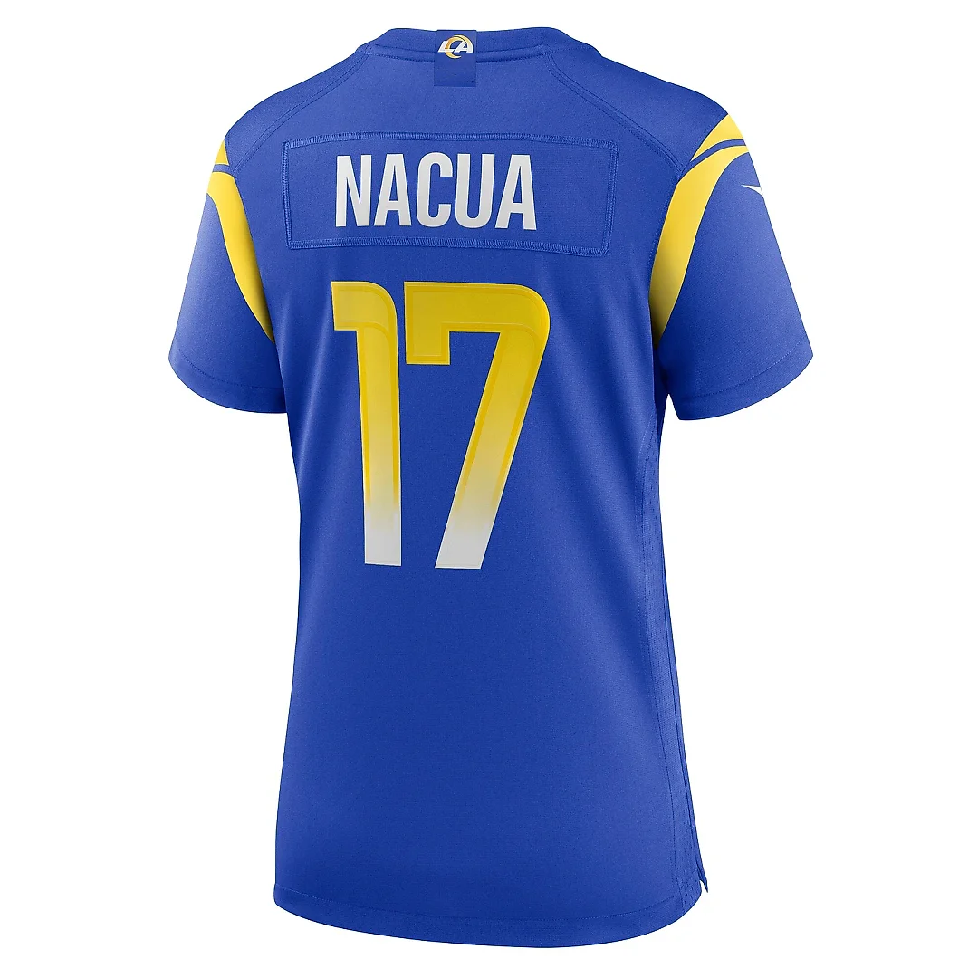 Zennovawear Women's Los Angeles Rams Puka Nacua Royal Home Game Jersey