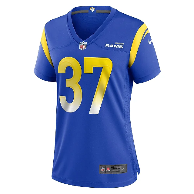 Zennovawear Women's Los Angeles Rams Quentin Lake Royal Game Player Jersey