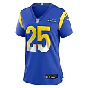 Zennovawear Women's Los Angeles Rams Quindell Johnson Royal Team Game Jersey