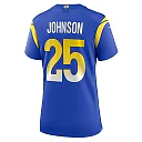 Zennovawear Women's Los Angeles Rams Quindell Johnson Royal Team Game Jersey