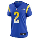 Zennovawear Women's Los Angeles Rams Quintez Cephus Royal Team Game Jersey