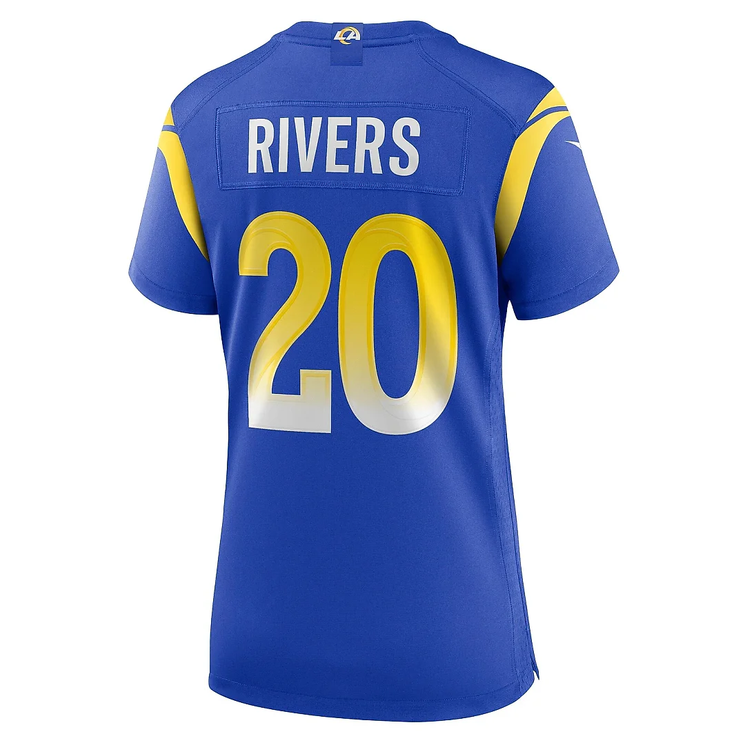 Zennovawear Women's Los Angeles Rams Ronnie Rivers Royal Team Game Jersey