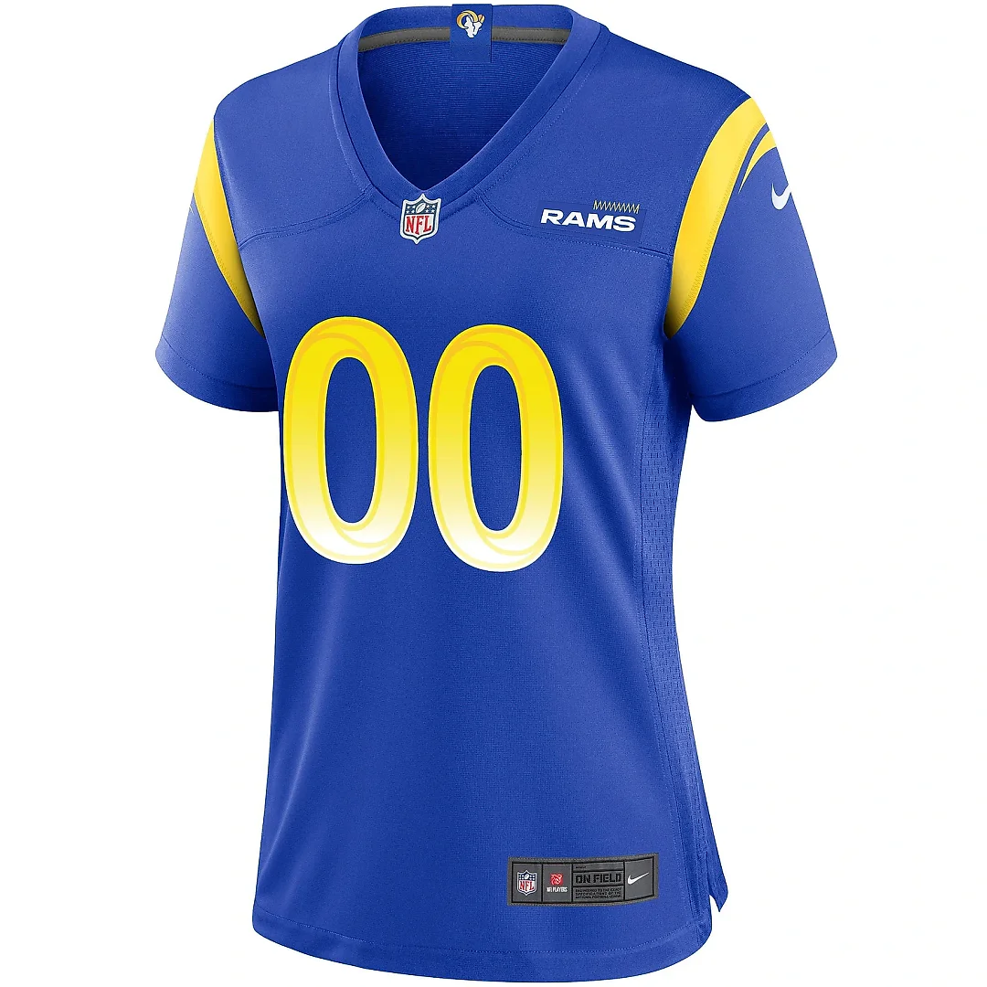 Zennovawear Women's Los Angeles Rams Royal Custom Game Jersey