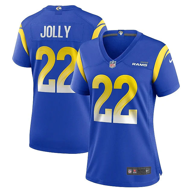 Zennovawear Women's Los Angeles Rams Shaun Jolly Royal Home Game Jersey