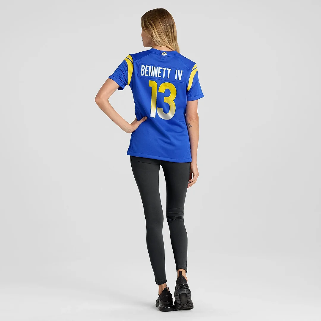 Zennovawear Women's Los Angeles Rams Stetson Bennett Royal Team Game Jersey