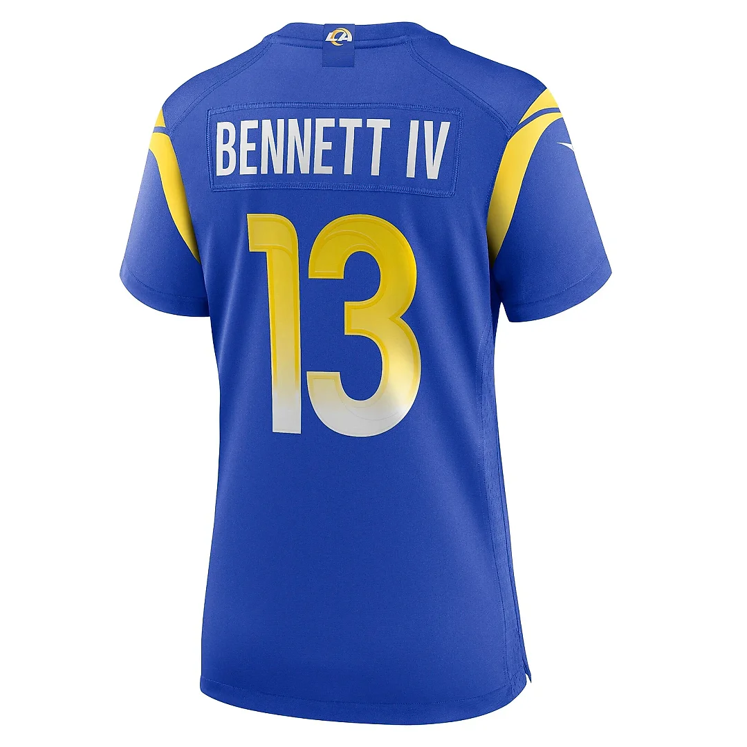 Zennovawear Women's Los Angeles Rams Stetson Bennett Royal Team Game Jersey
