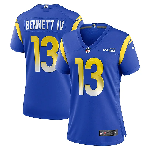 Zennovawear Women's Los Angeles Rams Stetson Bennett Royal Team Game Jersey