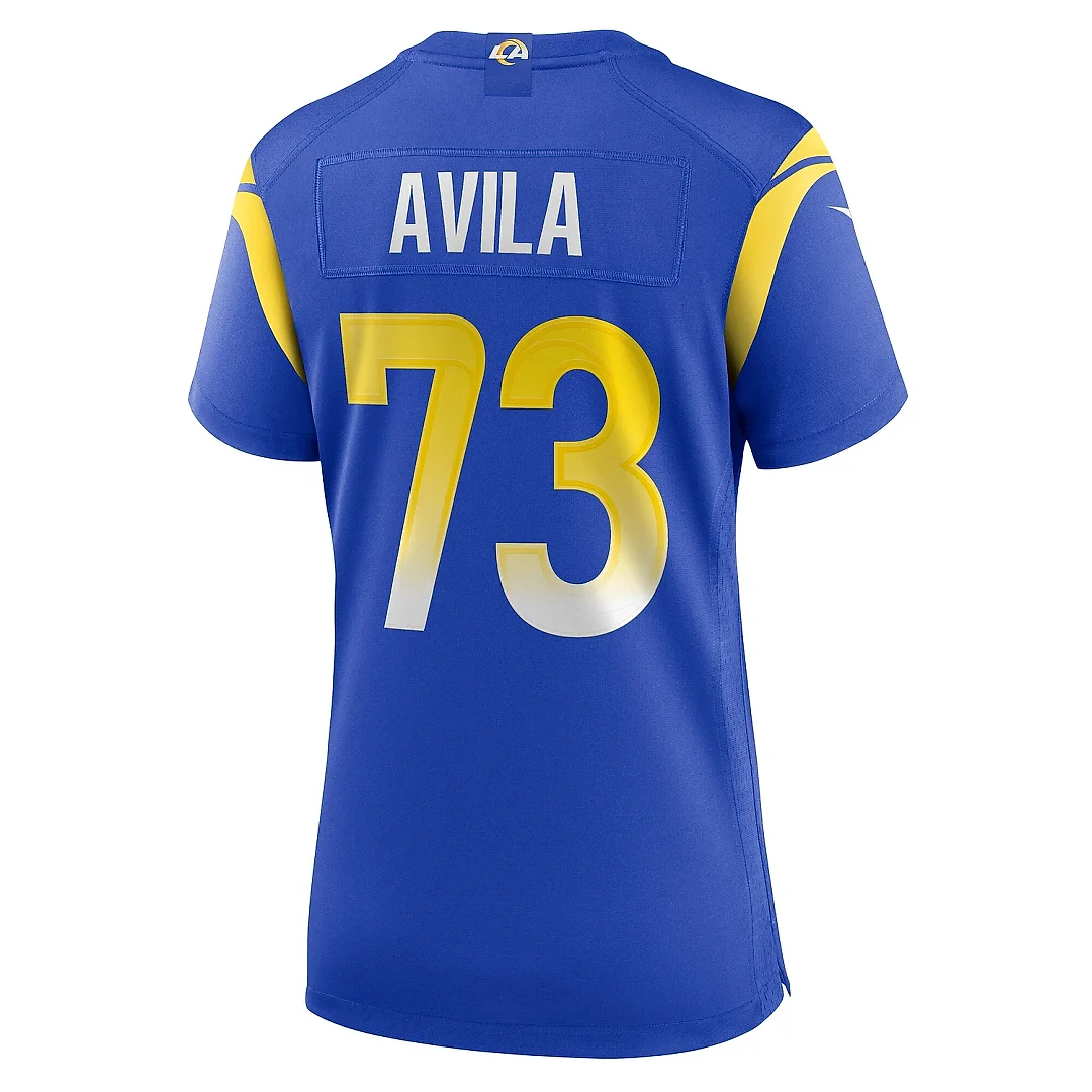 Zennovawear Women's Los Angeles Rams Steve Avila Royal Home Game Jersey