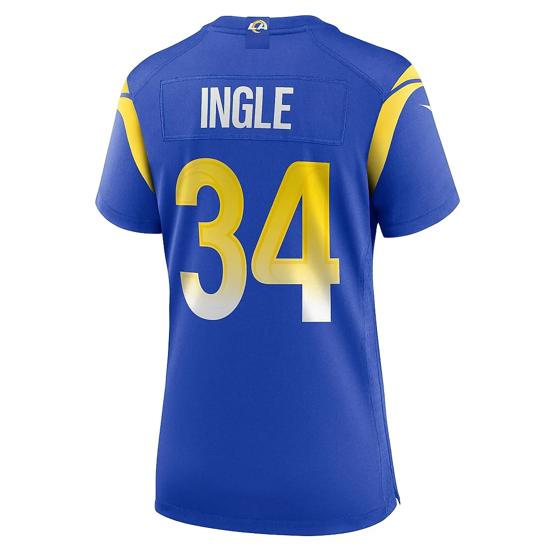 Zennovawear Women's Los Angeles Rams Tanner Ingle Royal Home Game Jersey