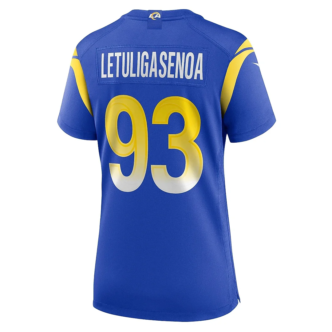 Zennovawear Women's Los Angeles Rams Tuli Letuligasenoa Royal Game Jersey