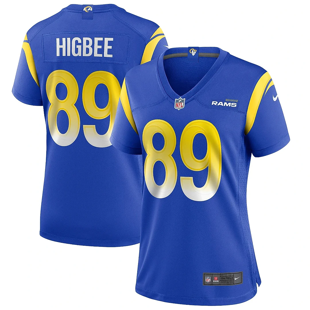 Zennovawear Women's Los Angeles Rams Tyler Higbee Royal Game Player Jersey
