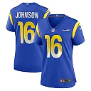Zennovawear Women's Los Angeles Rams Tyler Johnson Royal Team Game Jersey