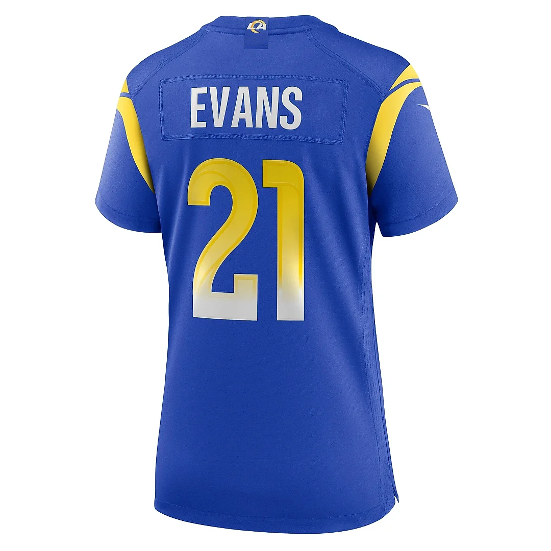Zennovawear Women's Los Angeles Rams Zach Evans Royal Home Game Jersey