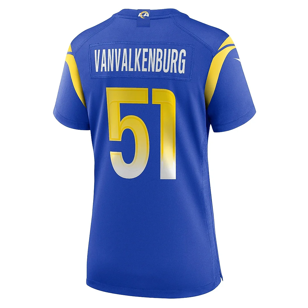 Zennovawear Women's Los Angeles Rams Zach VanValkenburg Royal Team Game Jersey
