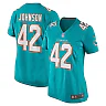 Zennovawear Women's Miami Dolphins Alexander Johnson Aqua Game Jersey