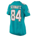 Zennovawear Women's Miami Dolphins Anthony Schwartz Aqua Team Game Jersey