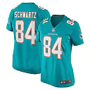 Zennovawear Women's Miami Dolphins Anthony Schwartz Aqua Team Game Jersey