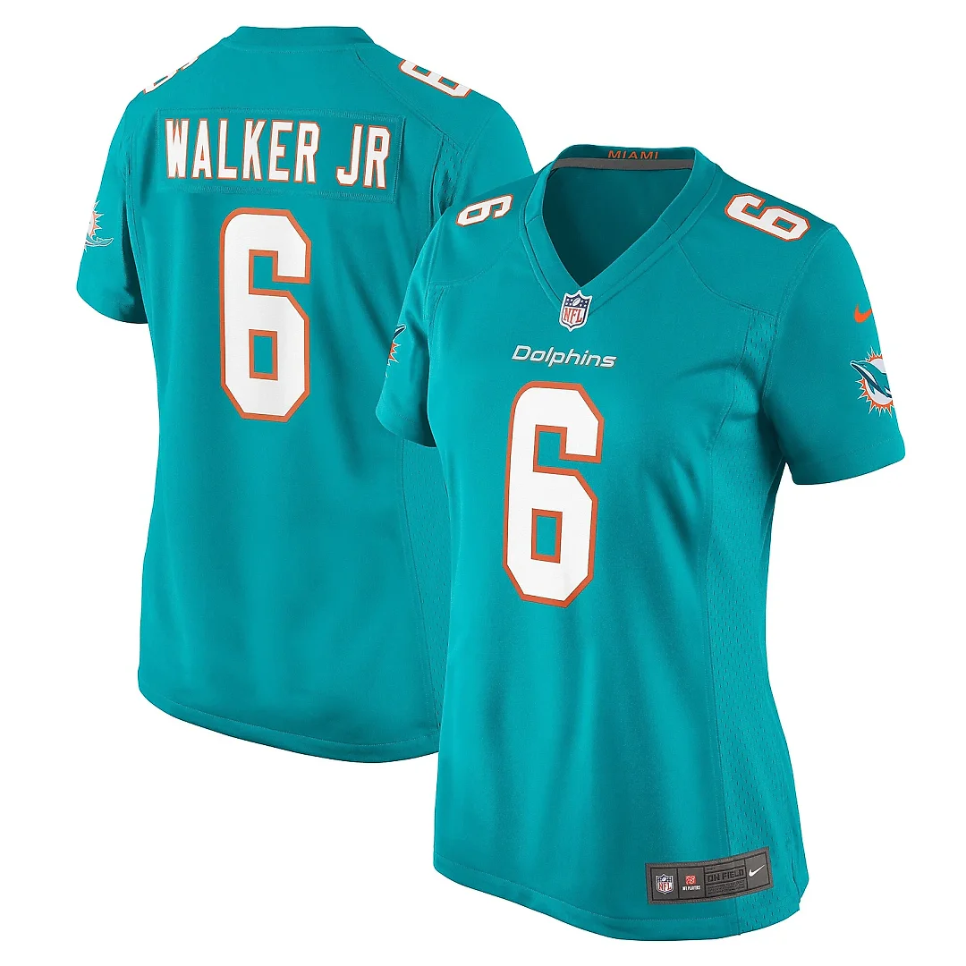 Zennovawear Women's Miami Dolphins Anthony Walker Jr. Aqua Game Jersey