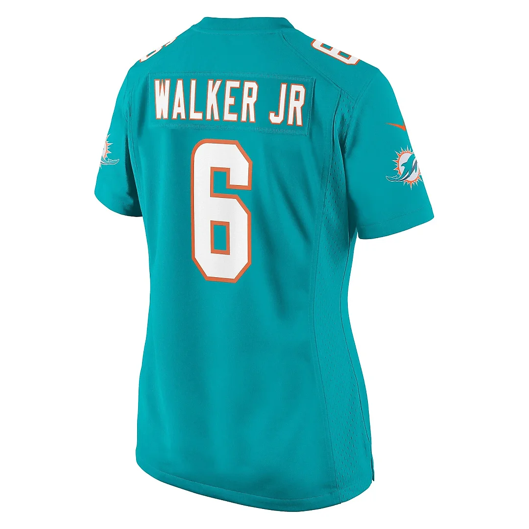 Zennovawear Women's Miami Dolphins Anthony Walker Jr. Aqua Game Jersey