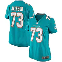 Zennovawear Women's Miami Dolphins Austin Jackson Aqua Game Jersey