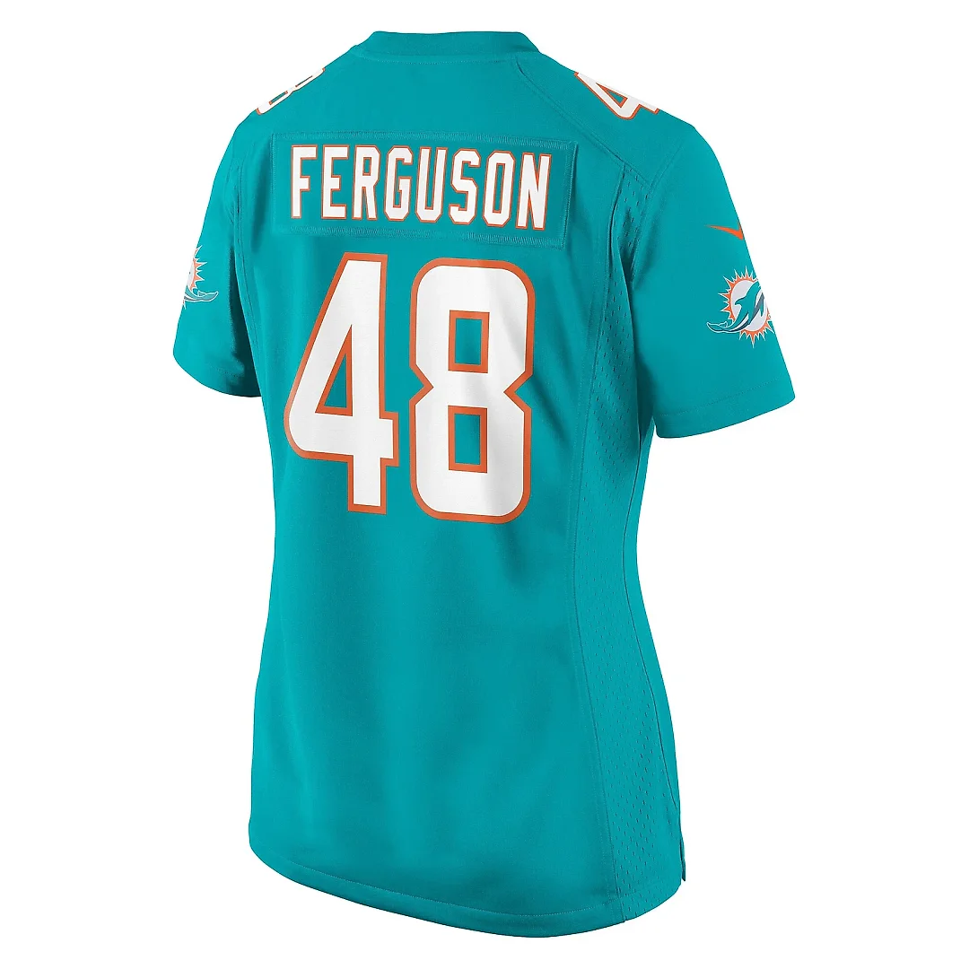 Zennovawear Women's Miami Dolphins Blake Ferguson Aqua Game Jersey