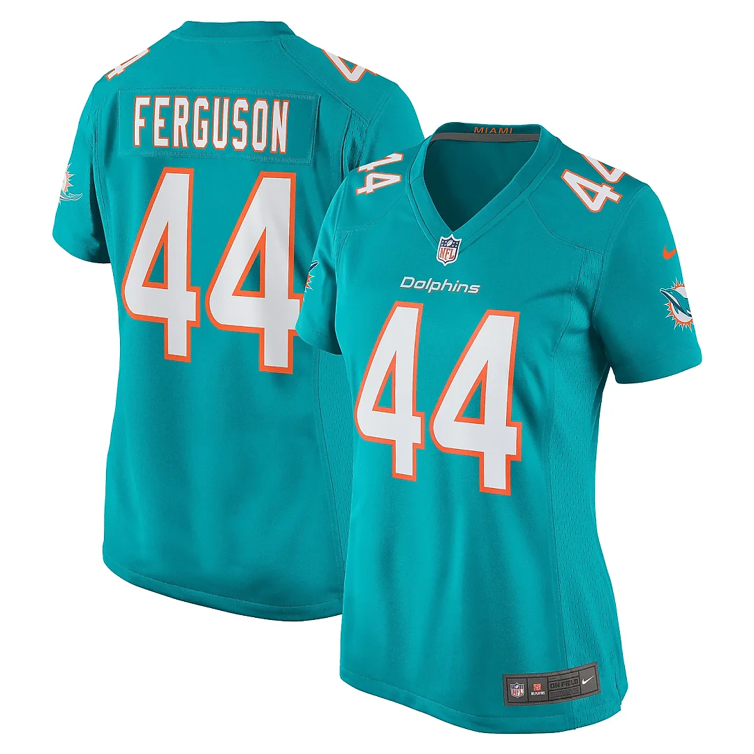 Zennovawear Women's Miami Dolphins Blake Ferguson Aqua Game Player Jersey